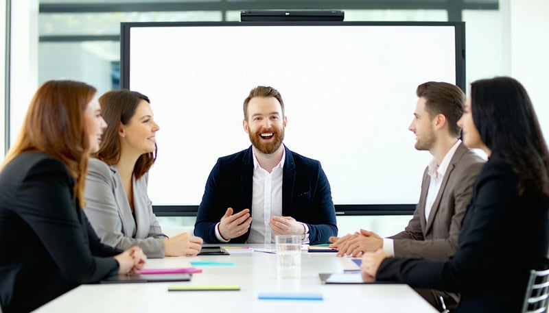 Jason Allman providing consulting services to a nonprofit team